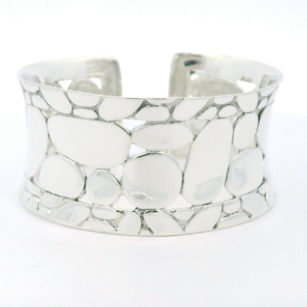John Hardy Sterling Silver Kali Pebble Cuff Bracelet - 6.5"